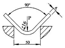 Cálculo de la fuerza de flexión durante la flexión libre de la máquina dobladora de chapa