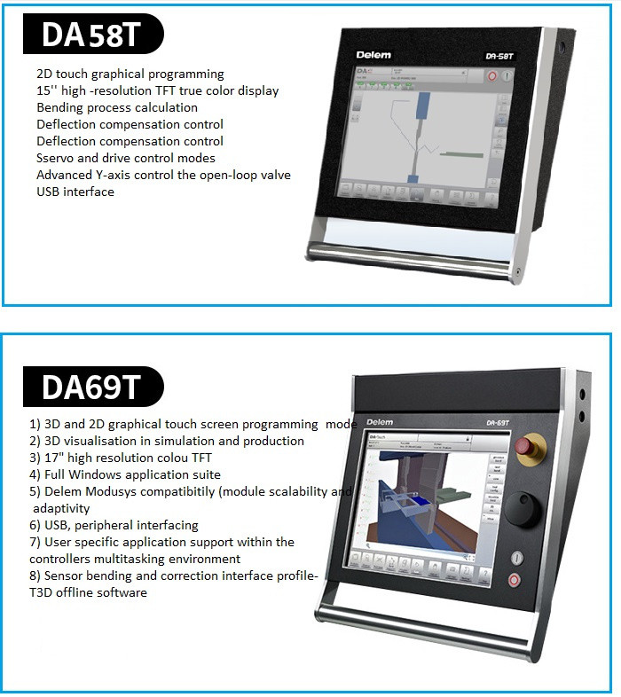 DA53T CNC Elektro-hidravlik Polad Profil Bükmə Maşınları