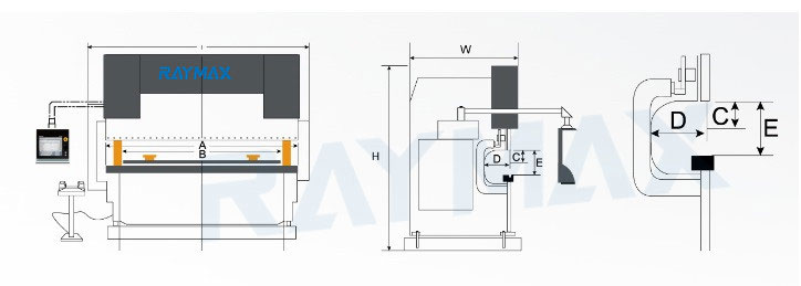 Máquina plegadora de doblado hidráulico con DA41