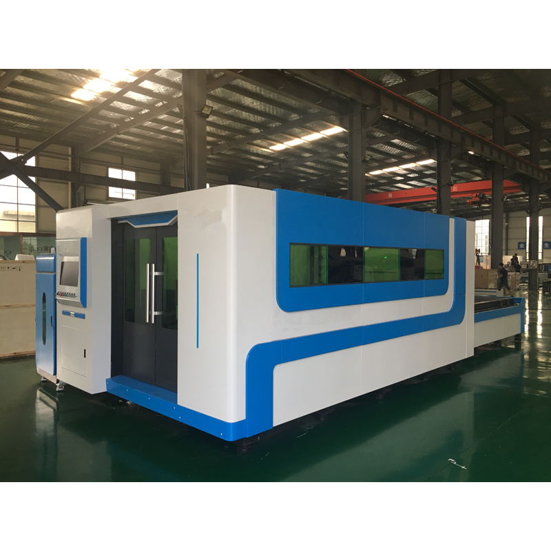 Exchange Table CNC Fiber Laser Cutting Machine with Cover