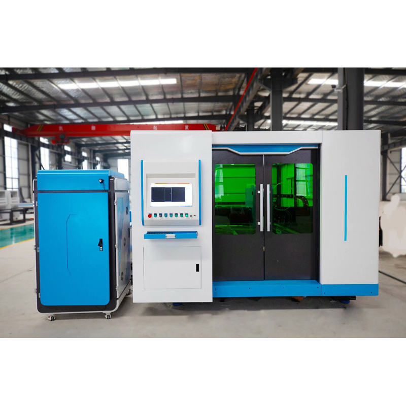 Exchange Table CNC Fiber Laser Cutting Machine with Cover