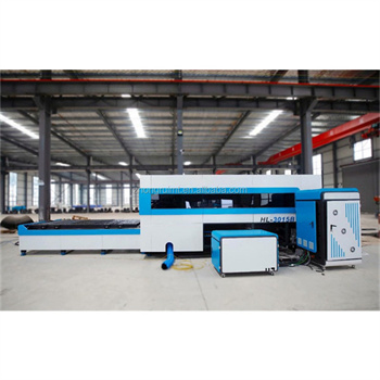 High-efficient 4000W Fiber laser cutting sheets machine with Exchange sliding table
