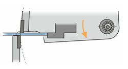 Upper blade penetration