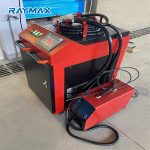 Handheld 1000w handy fiber laser welding machine with auto wire feeder and wobble welding head